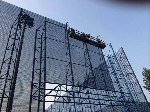 内蒙古防风抑尘网施工安装图片2